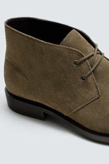 LEATHER BOOTS - Taupe Grey by Zara - Image 2