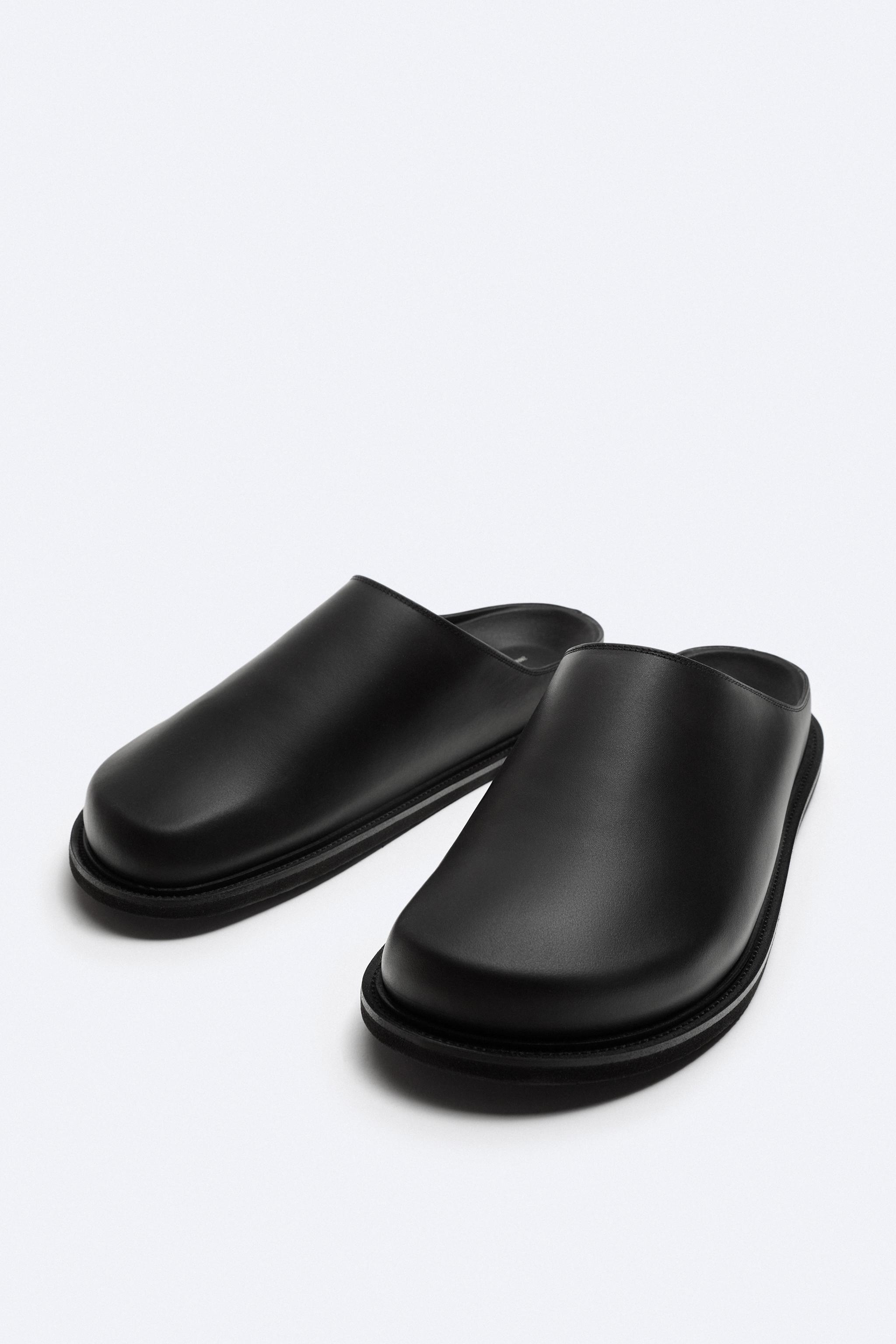 定番大特価新品　ZARA　レザークロッグサンダル　LIMITED EDITION 靴