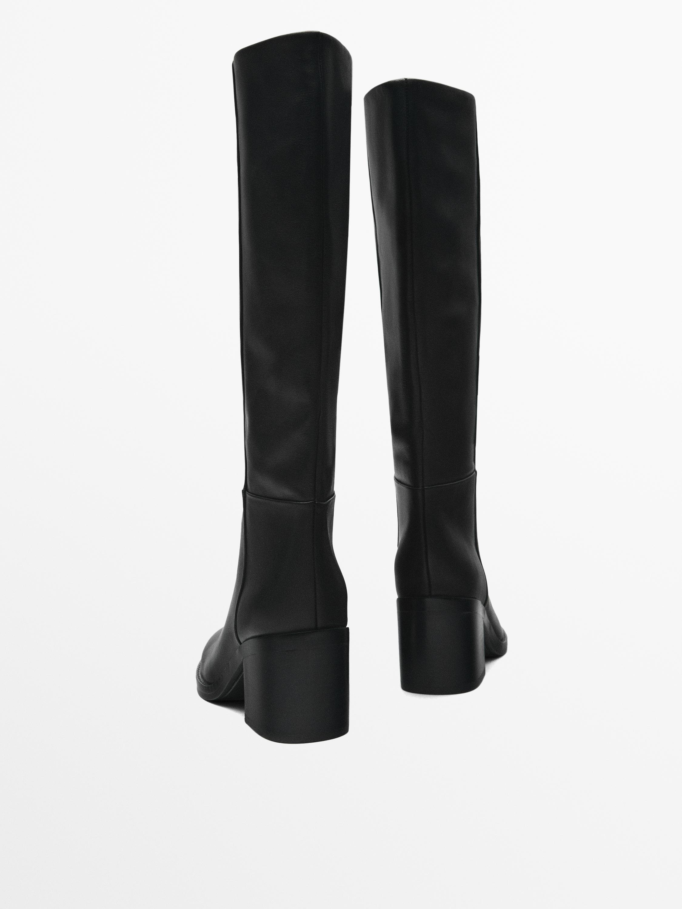 Bottes talon large