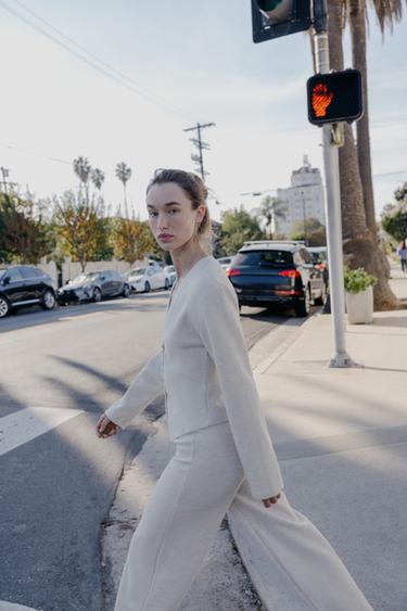 SOFT BUTTON CARDIGAN - Beige marl by Zara - Image 4