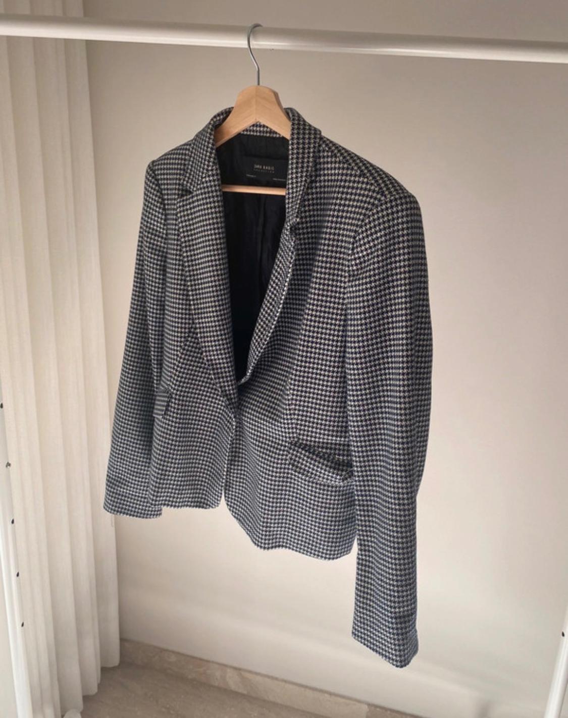BLAZER PATA DE GALLO AZUL MARINO Y BLANCO - Image 2
