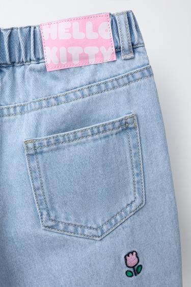 JEANS BARREL HELLO KITTY © SANRIO - Bleu de Zara - Image 3