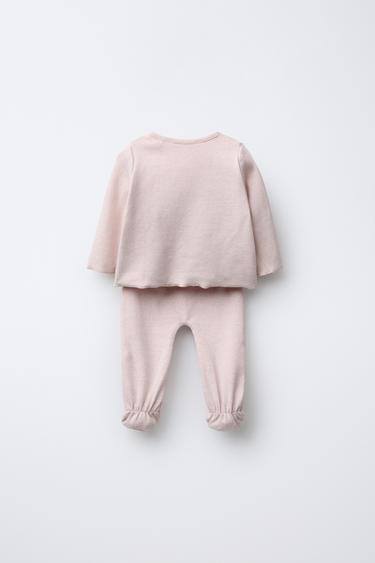FIRST OUTFIT SET AND BAG - Pink marl by Zara - Image 1