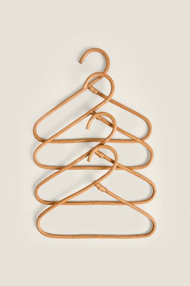 CINTRE ENFANT ROTIN (LOT DE 4) - Beige clair de Zara - Image 1