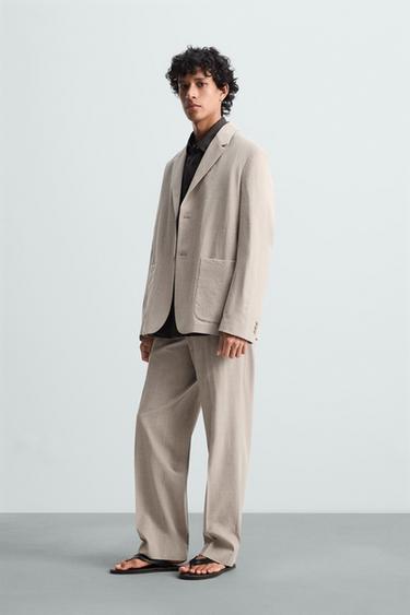 100% WOOL SUIT - Pearl grey by Zara - Image 0