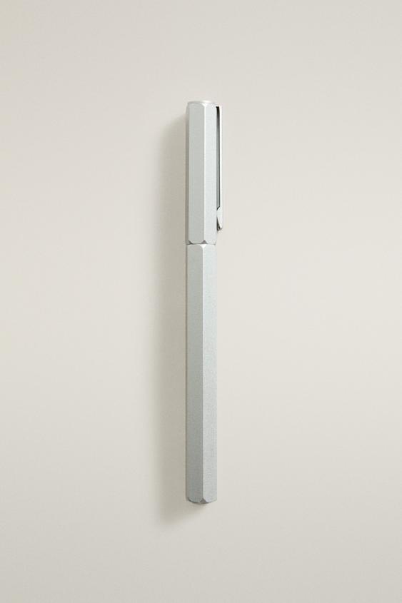METAL BALLPOINT PEN - Silver by Zara - Image 0