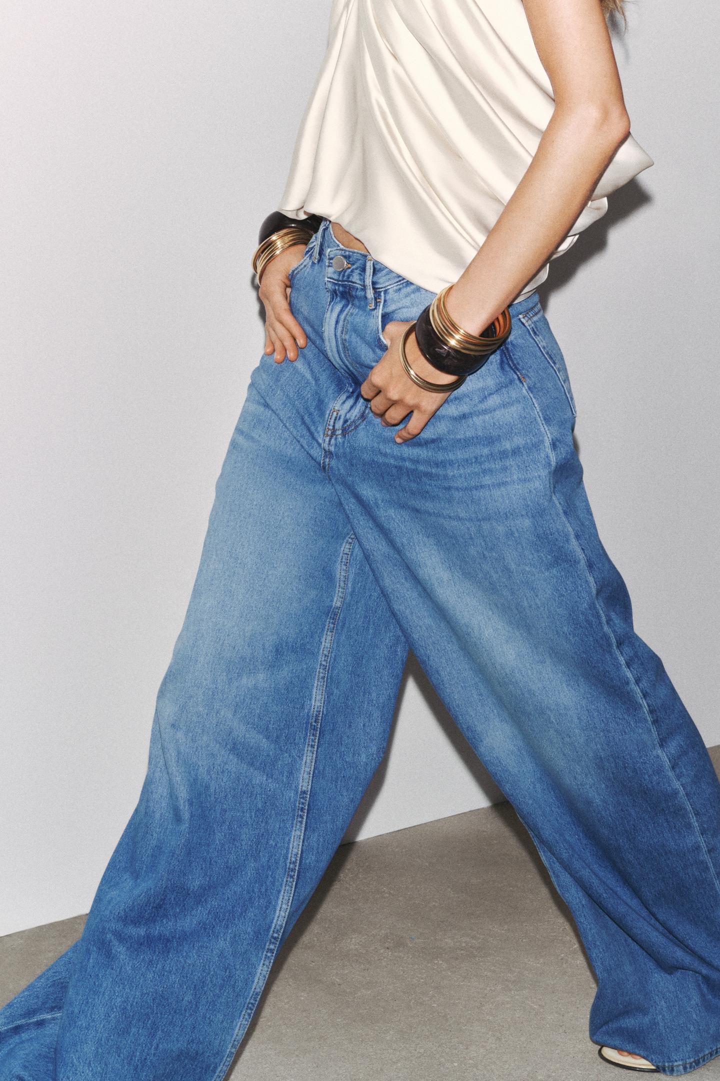 ZW COLLECTION HIGH-WAISTED PALAZZO JEANS