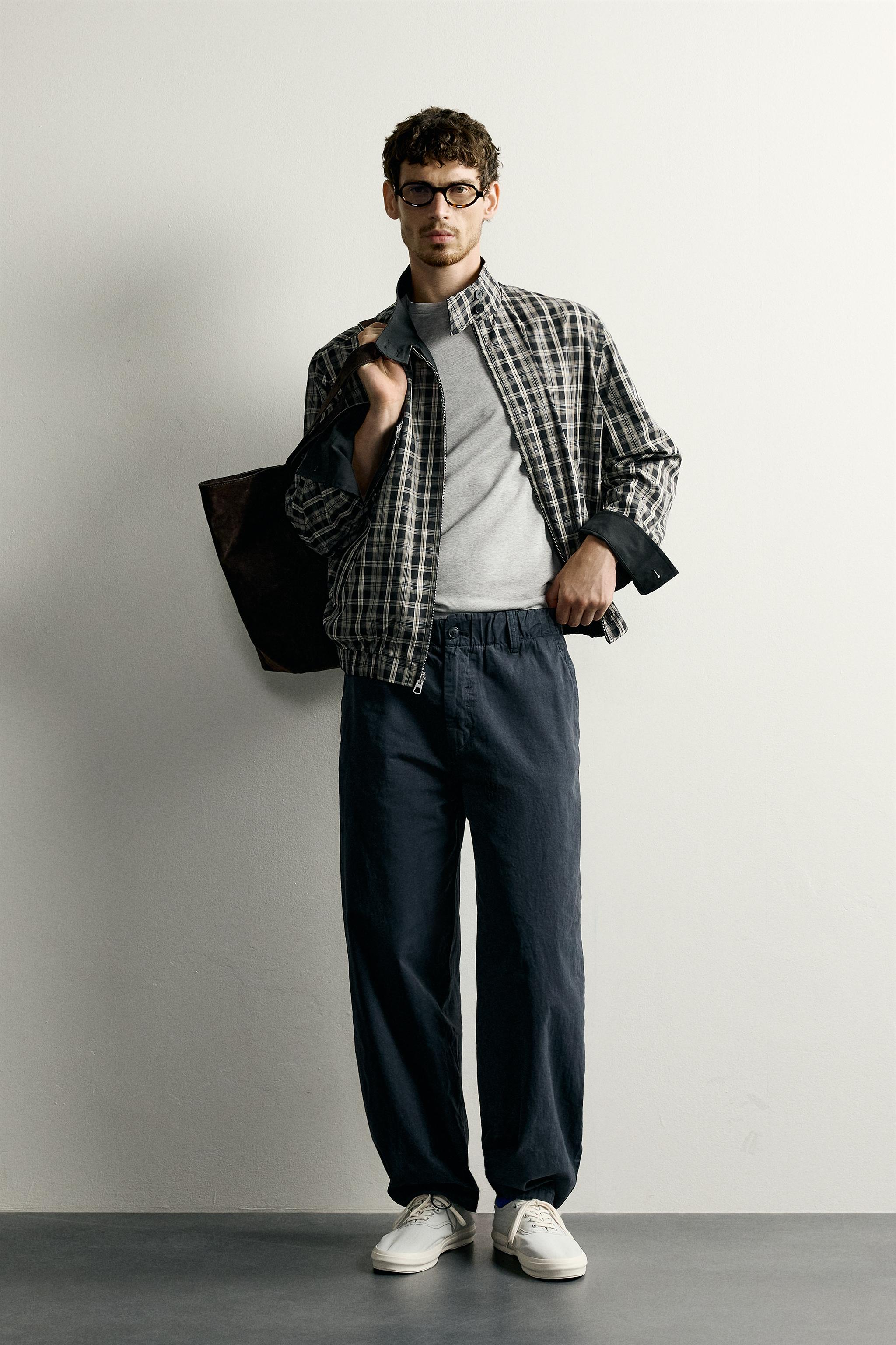 Мужские брюки Zara RELAXED FIT PARACHUTE PANTS