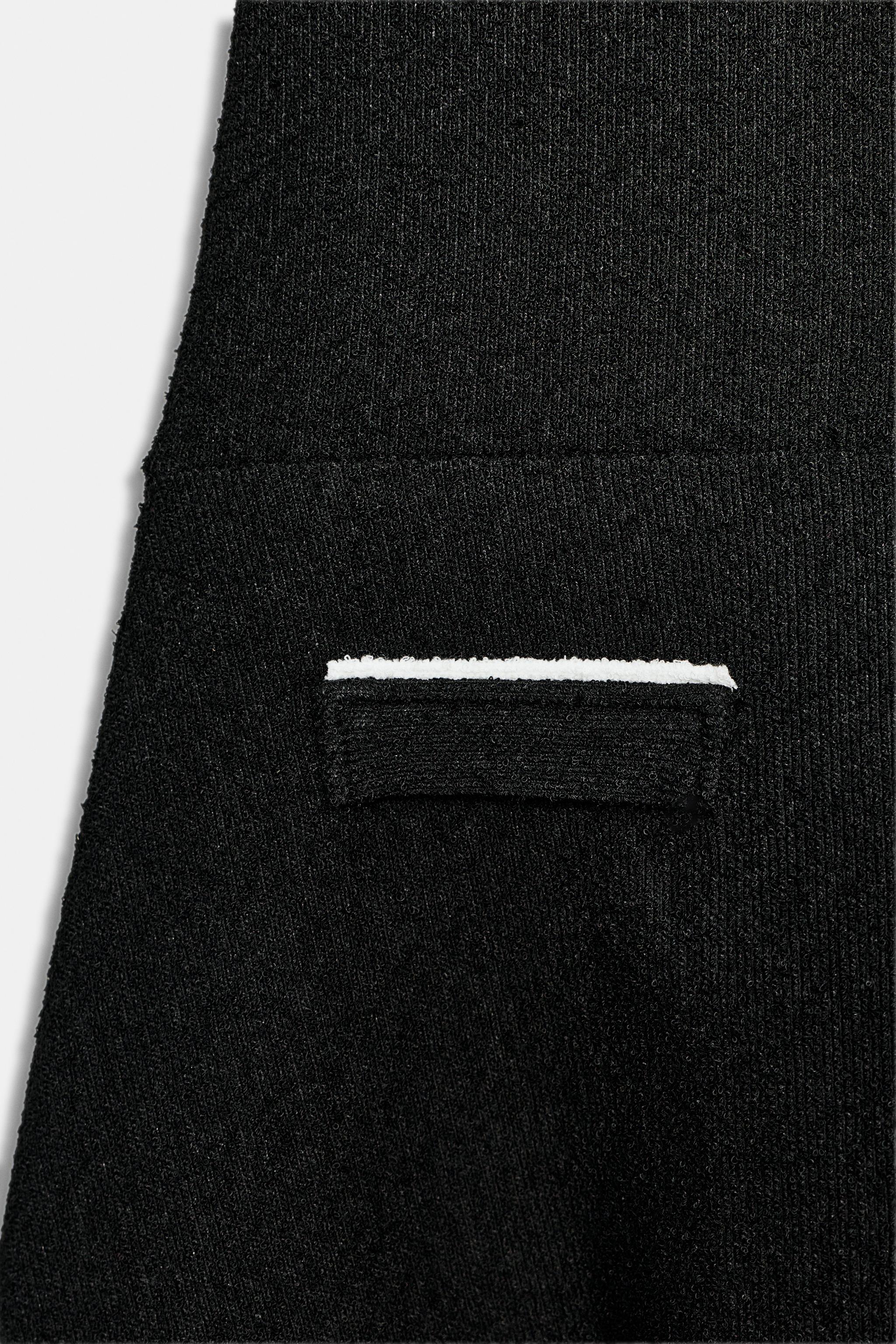 CONTRAST BOUCLE DRESS