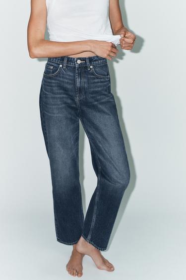 JEAN TRF MOM FIT TAILLE HAUTE - Bleu marine de Zara - Image 3
