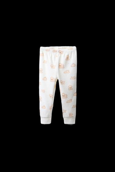 2-6 YEARS/ VELVET PUPPY PYJAMAS - camel by Zara