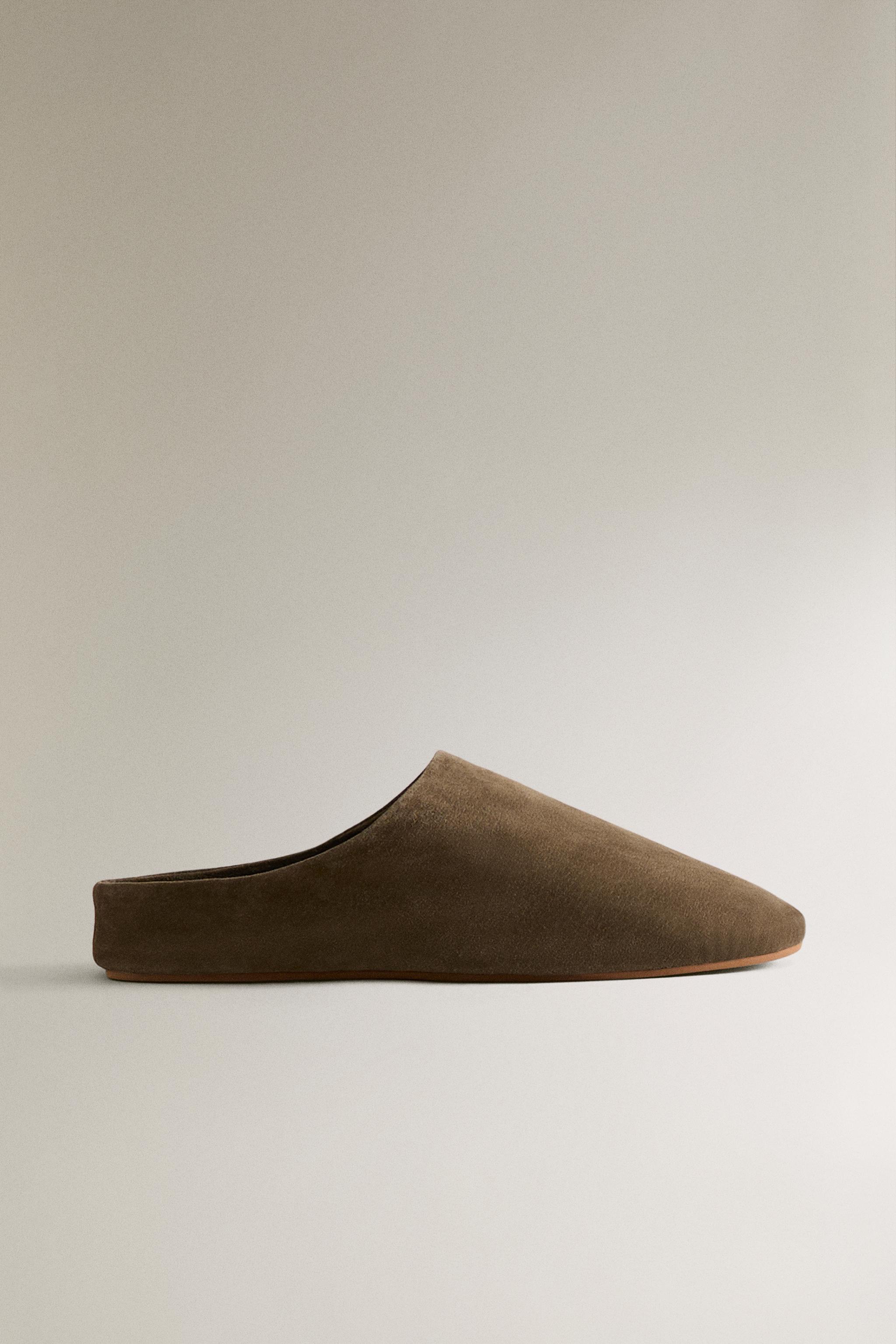 LEATHER MULE SLIPPERS