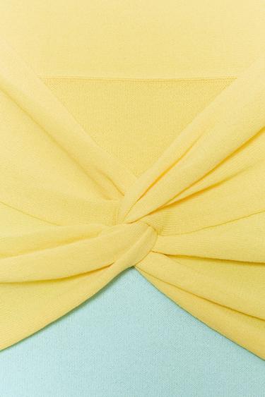 TOP EN MAILLE NŒUD - Multicolore de Zara - Image 5