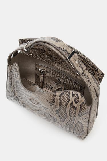 SAC EN CUIR À IMPRIMÉ ANIMALIER - Serpent de Zara - Image 4