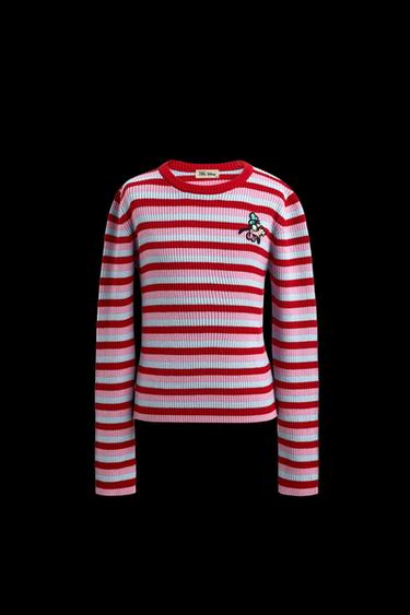 GOOFY PATCH STRIPED SWEATER HARRY LAMBERT FOR ZARA X DISNEY - Multicoloured by Zara - Image 0