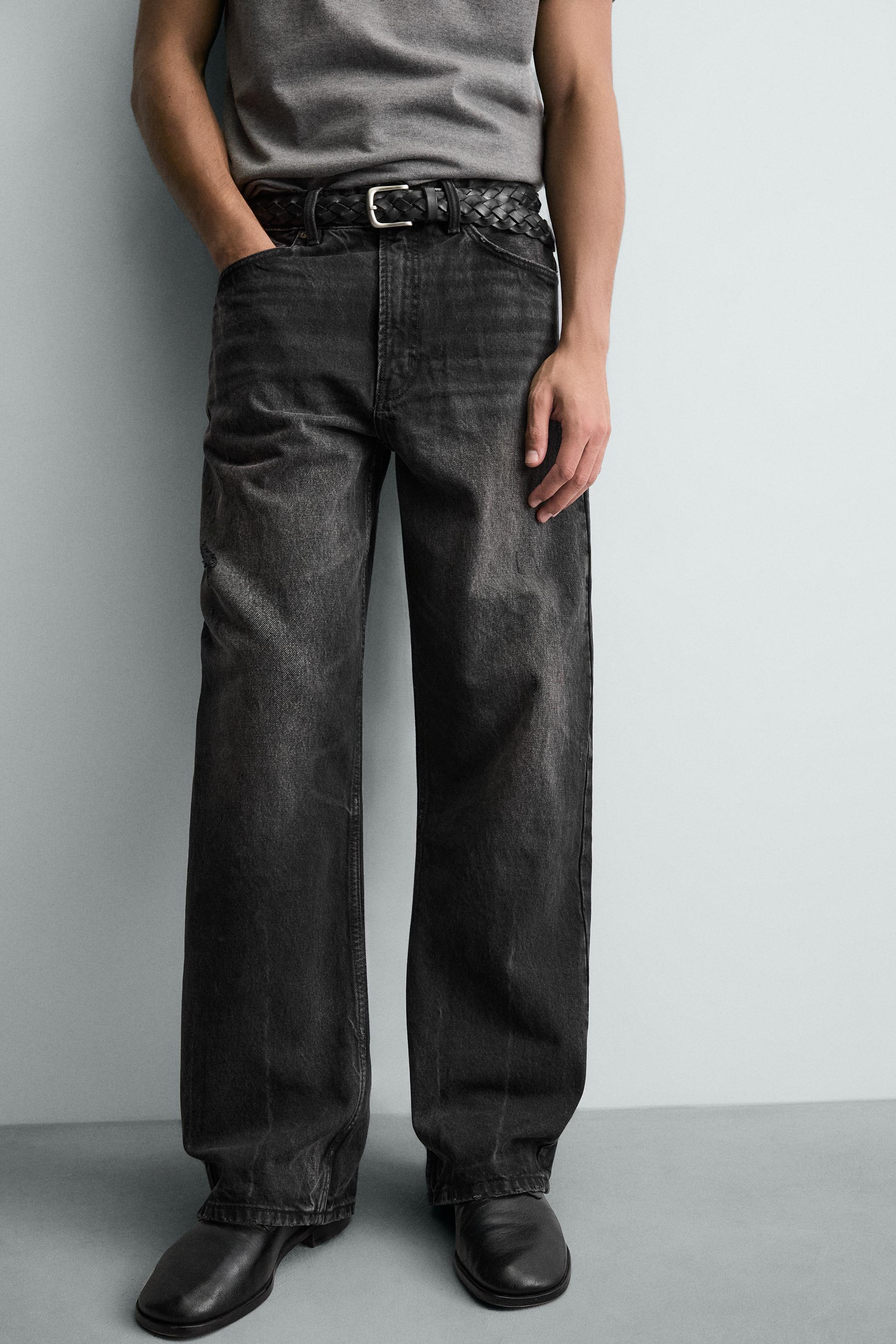 LOOSE FIT JEANS - Charcoal | ZARA United States