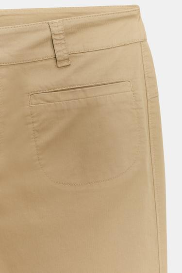 PANTALON MINI FLARE AVEC POCHES - Marron clair de Zara - Image 7