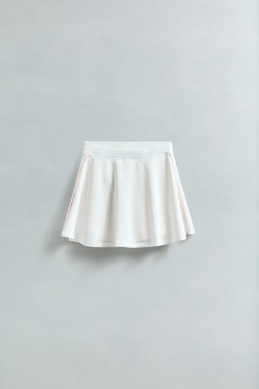 JUPE-SHORT BERMUDA CONTRASTE AVEC MODAL - Blanc de Zara - Image 5
