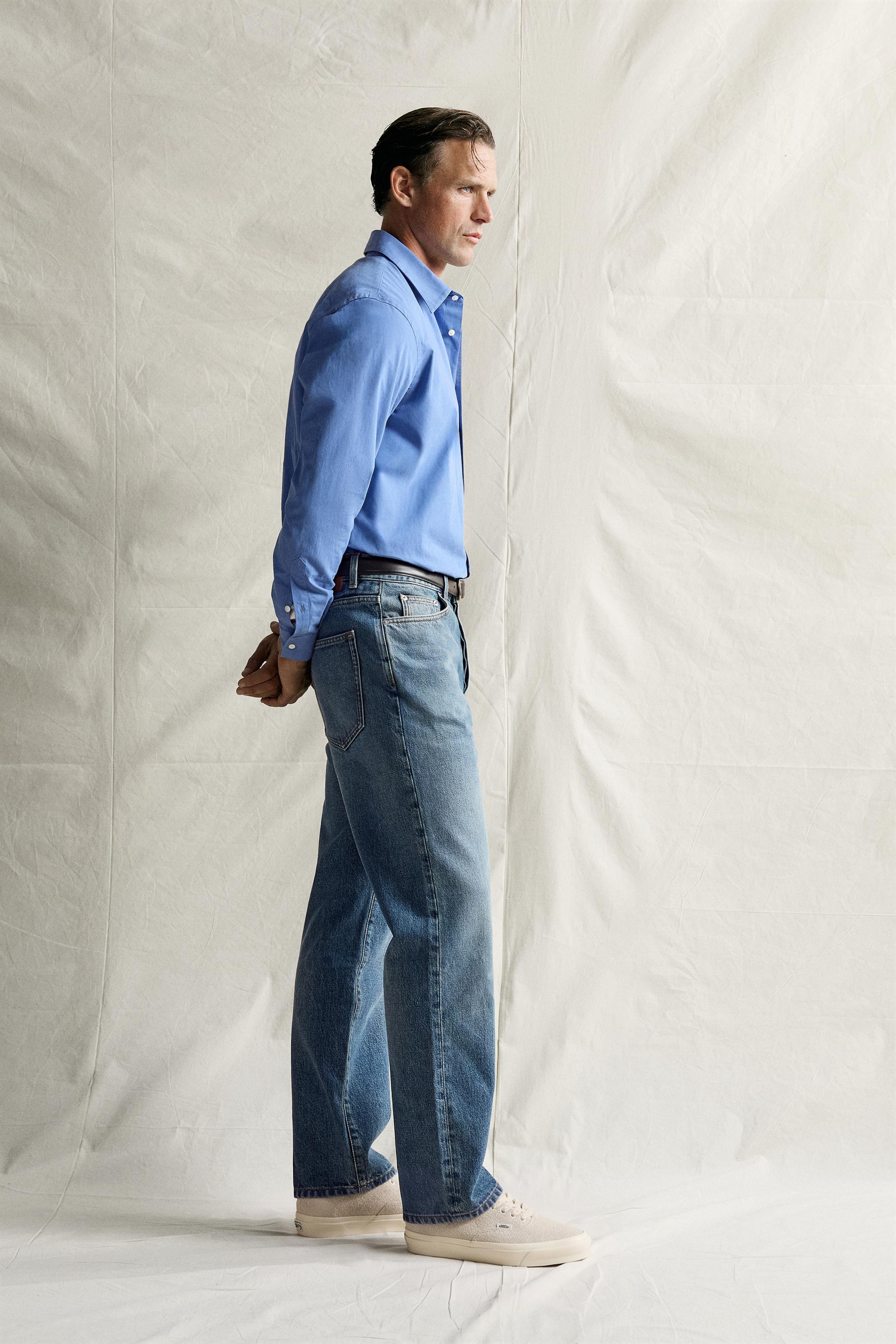 STRAIGHT ANKLE JEANS