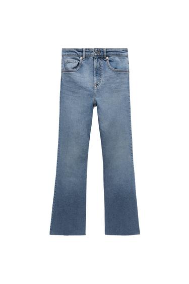 CROPPED FLARE MID-RISE JEANS