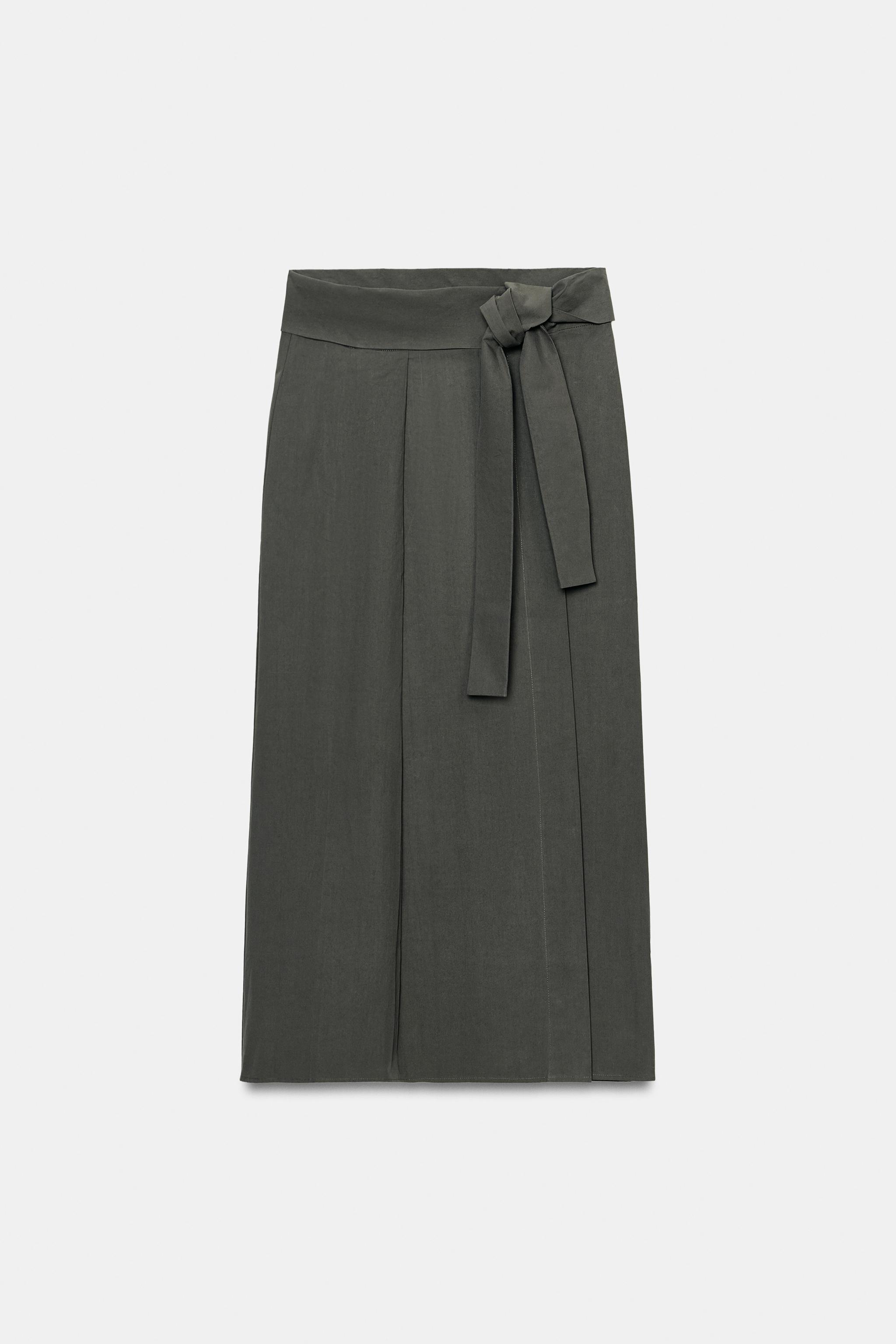 WRAP MIDI SKIRT