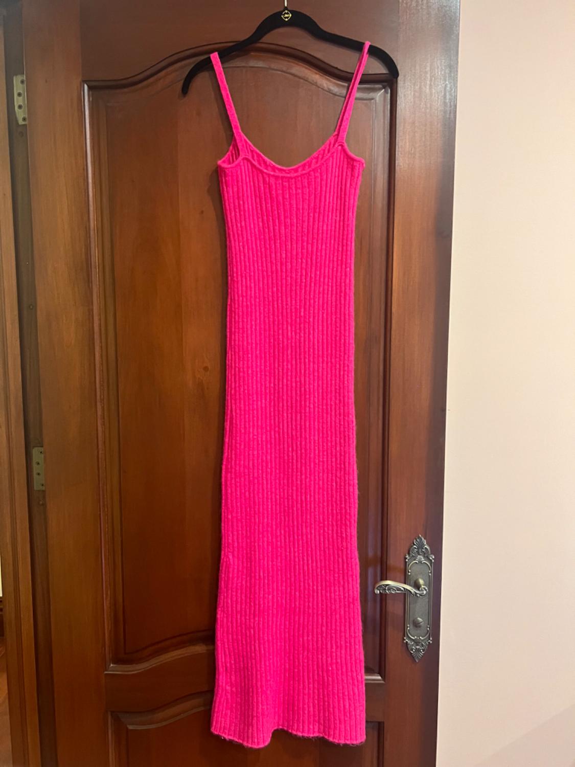 WOOL ALPACA BEADED STRAPPY DRESS - Image 4