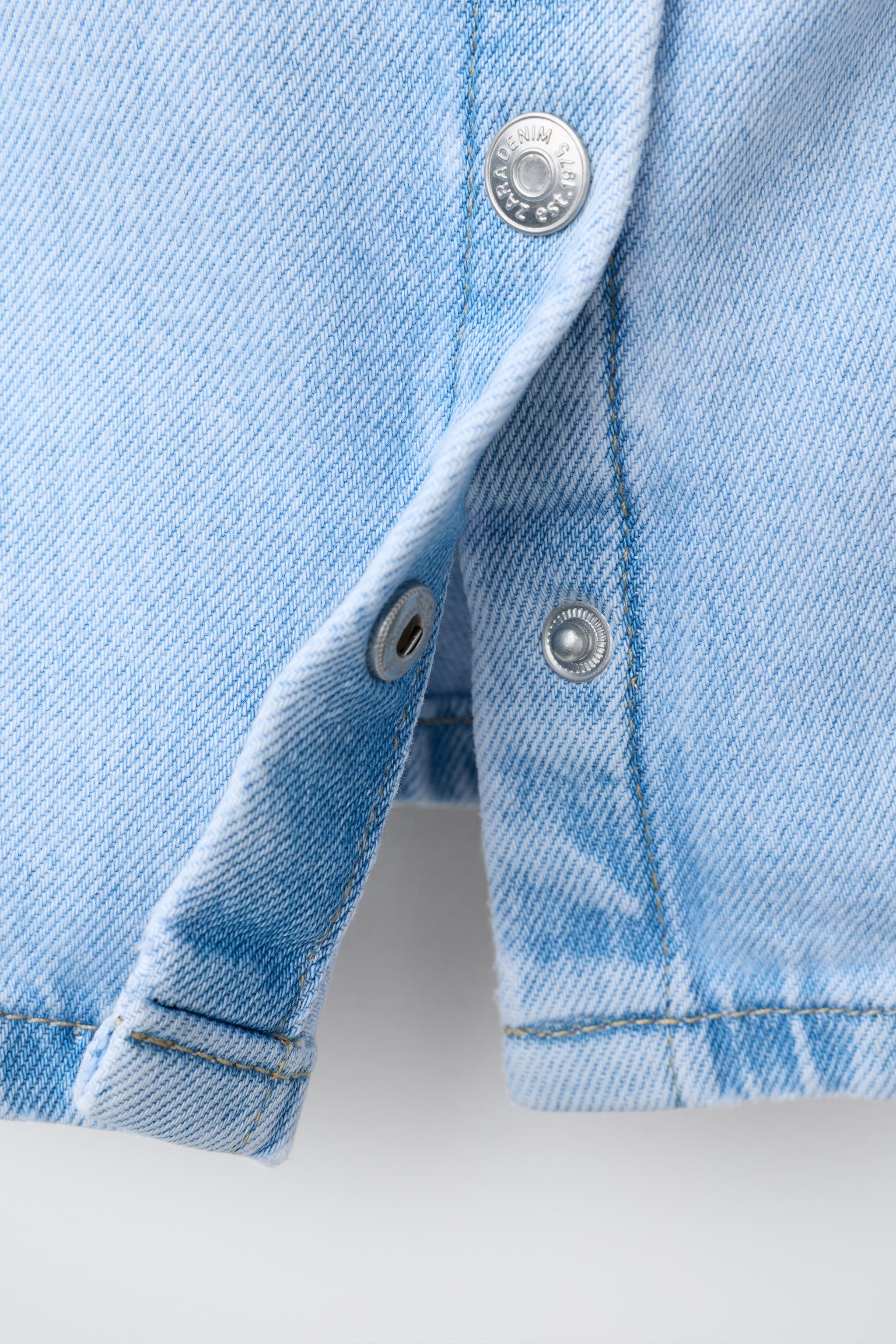 EMBROIDERED DENIM TOP