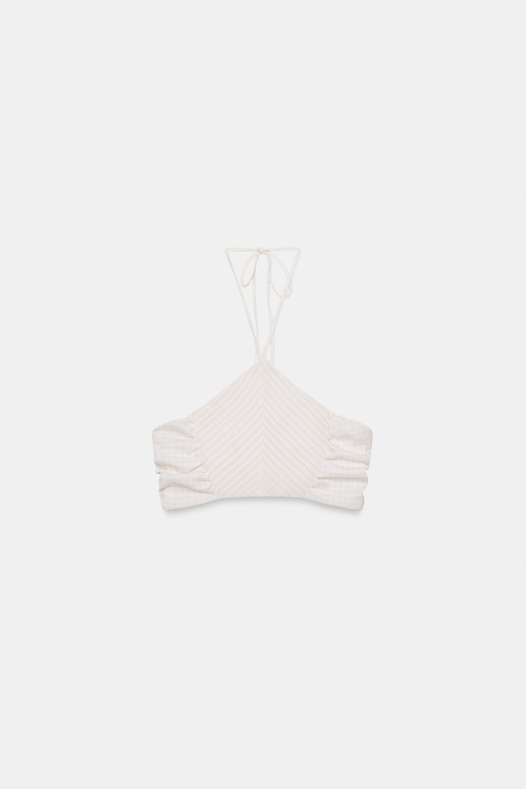 TOP COURT HALTER CARREAUX VICHY