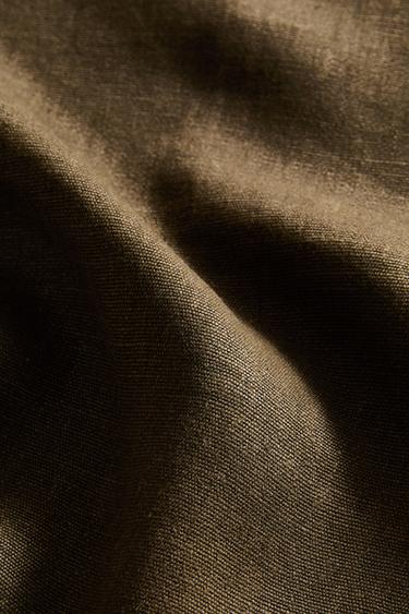 SET DE TABLE LIN DÉLAVÉ - Kaki de Zara - Image 3