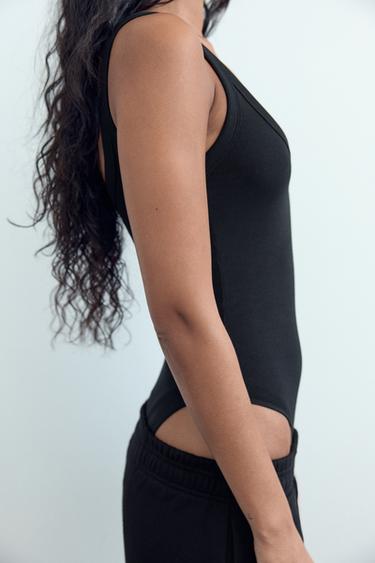 BODY CÔTELÉ - Noir de Zara - Image 3