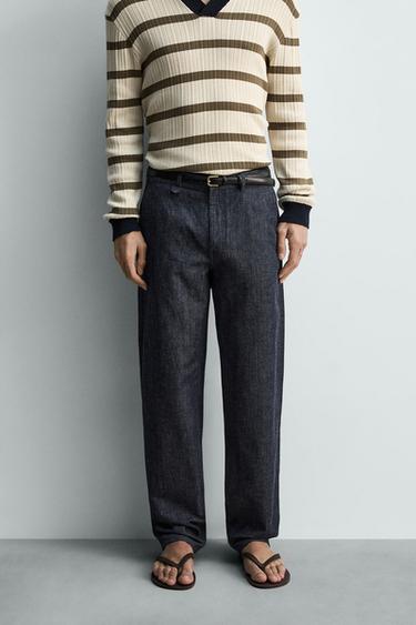 PANTALÓN REGULAR FIT LIGEROS - Azul / Índigo de Zara