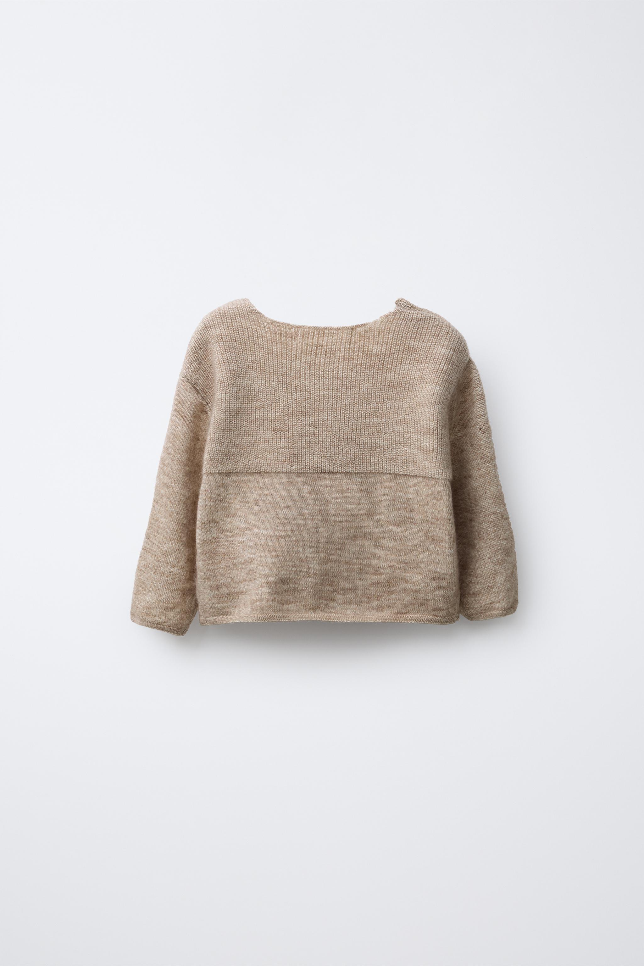【MEER.】PUFF SHOULDER WOOL KNIT TOP Tokito Off Shoulder Fold Over Knit Top in Black | MYER