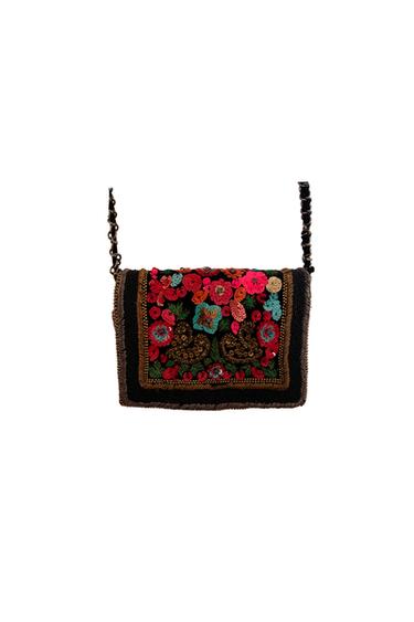 EMBROIDED FLOWER BAG