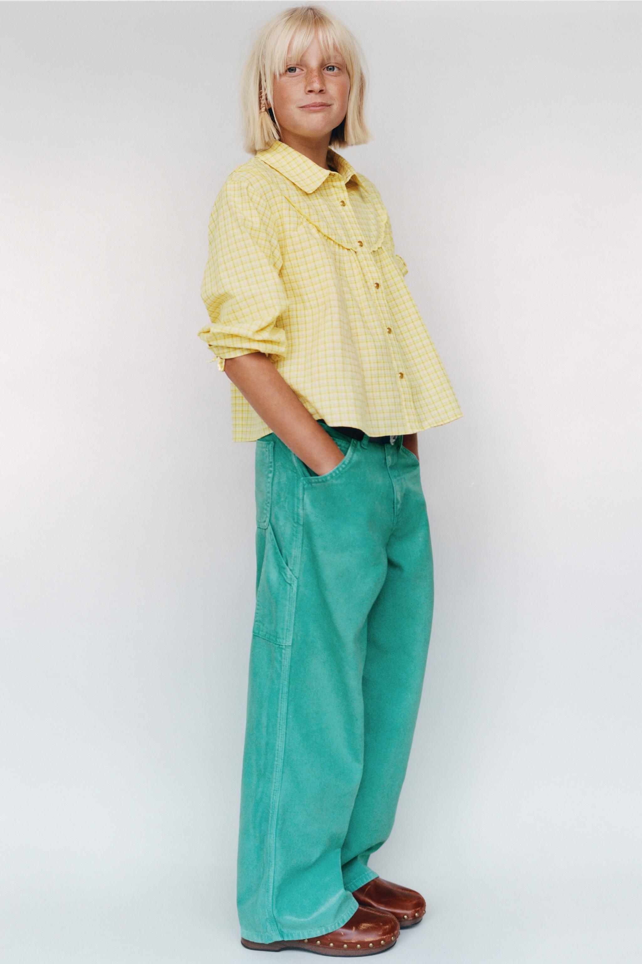COWBOY YOKE SHIRT — Light yellow