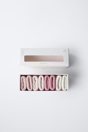 4-PACK OF COLOURED SOCKS - Light pink by Zara