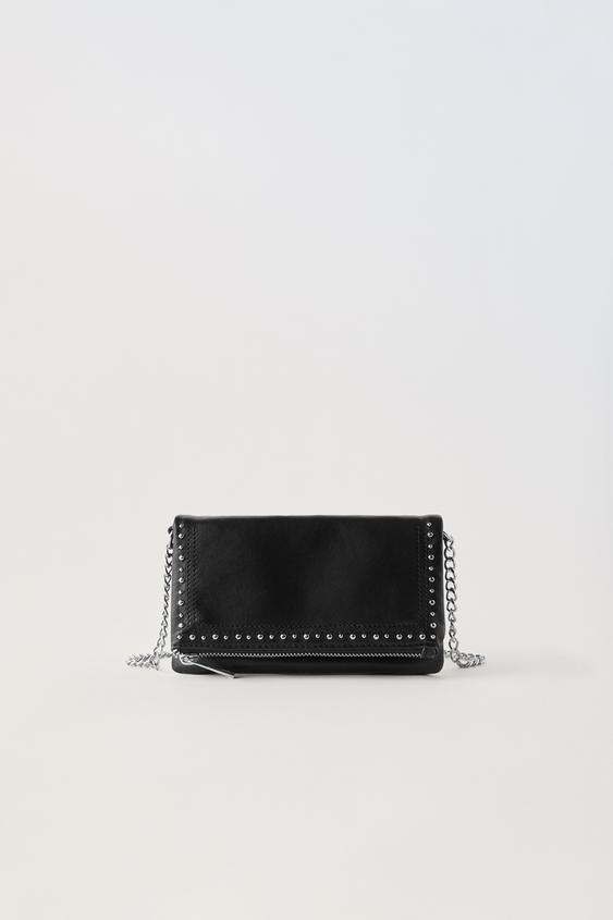Zara black studded bag Clearance