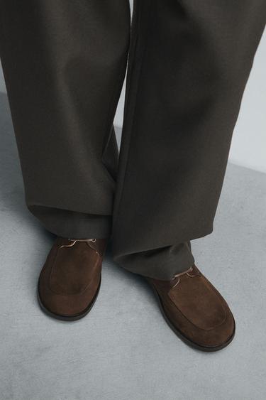 CHAUSSURES BATEAU EN CUIR ÉDITION LIMITÉE - Multicolore de Zara - Image 2