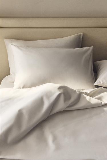 SATEEN PILLOWCASE (1000 THREAD COUNT) - White by Zara - Image 5