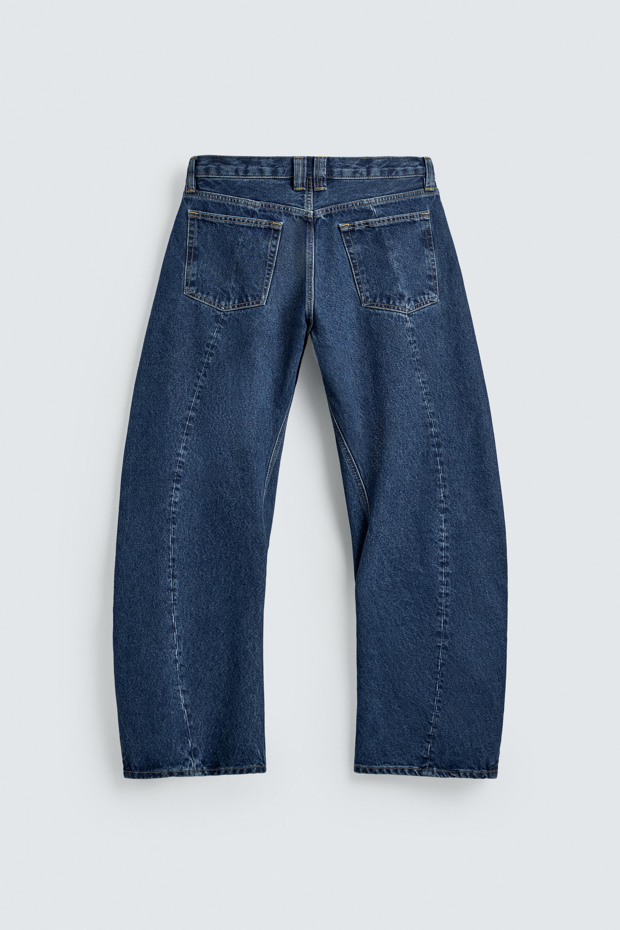 バレルフィットツイストシームデニムパンツ - ブルー | ZARA Japan / 日本