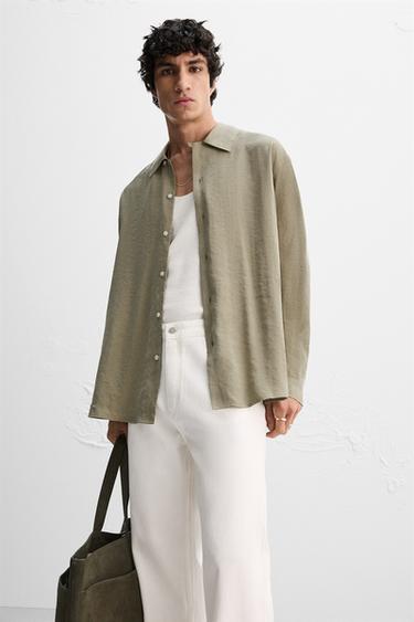 CHEMISE FLUIDE - Verdâtre de Zara - Image 4