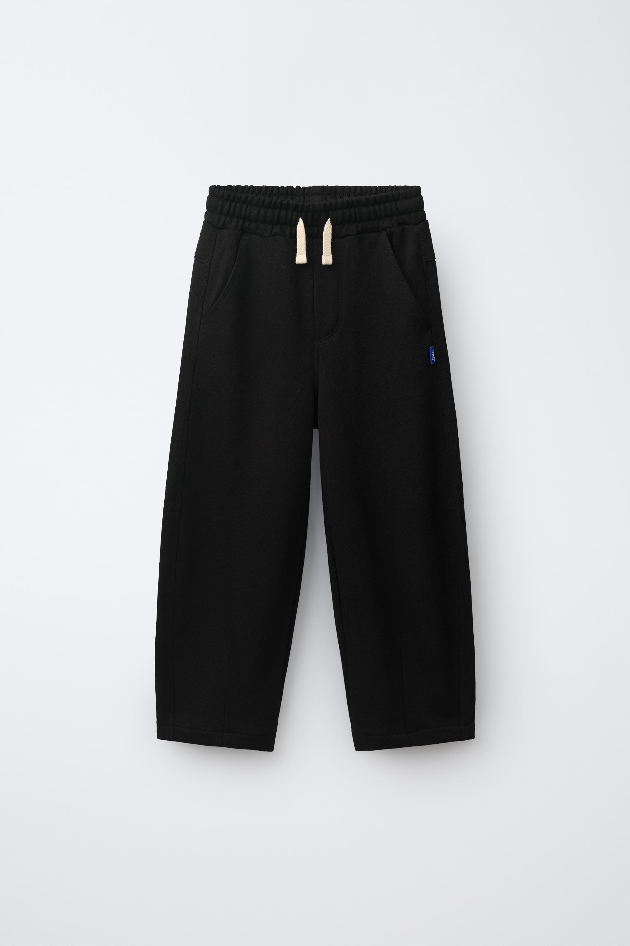 BARREL PLUSH PANTS — Black