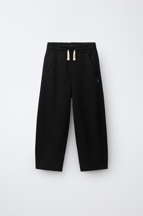 BARREL PLUSH TROUSERS - Black by Zara - Image 0