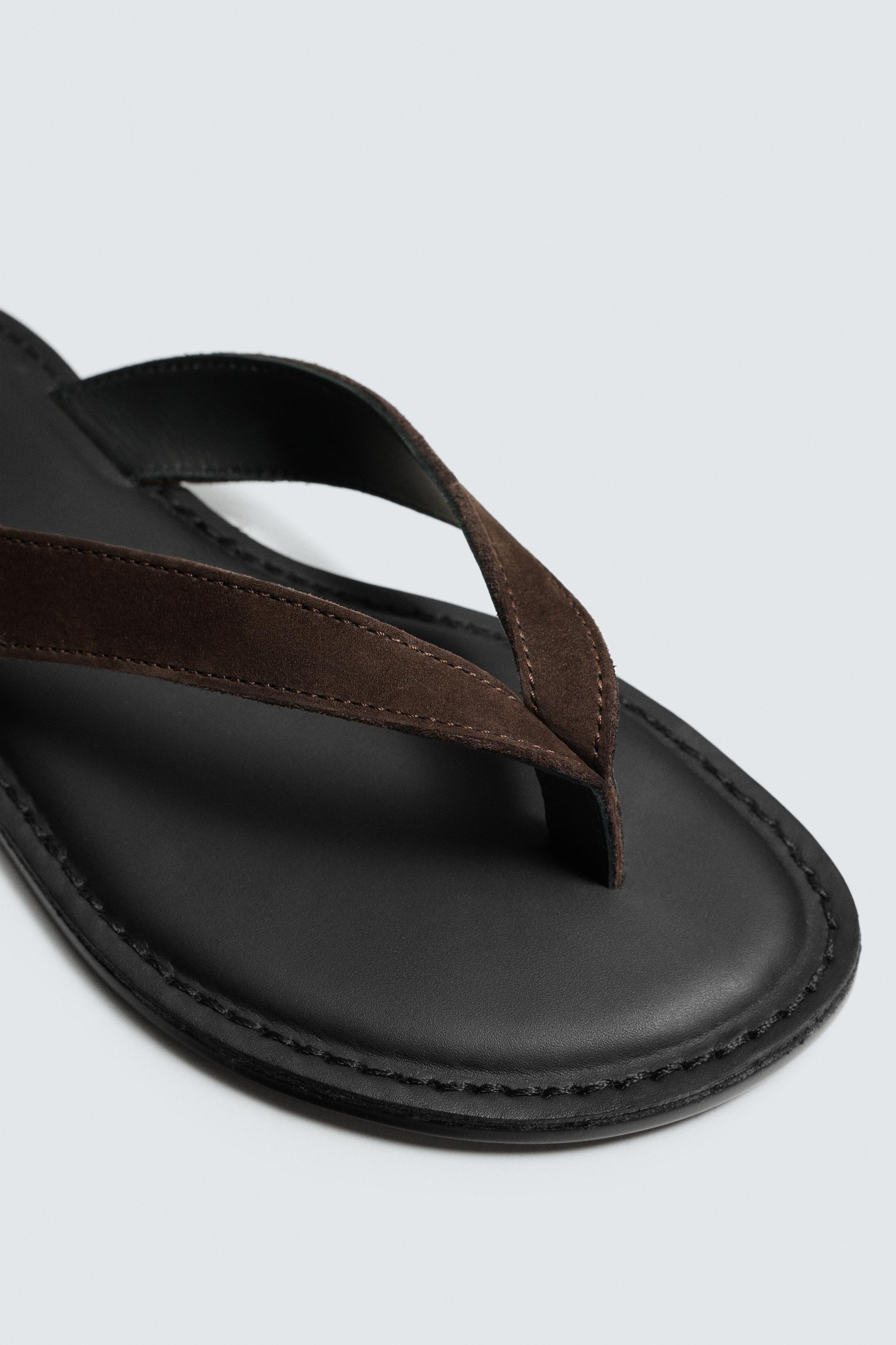 LEATHER STRAP SANDALS