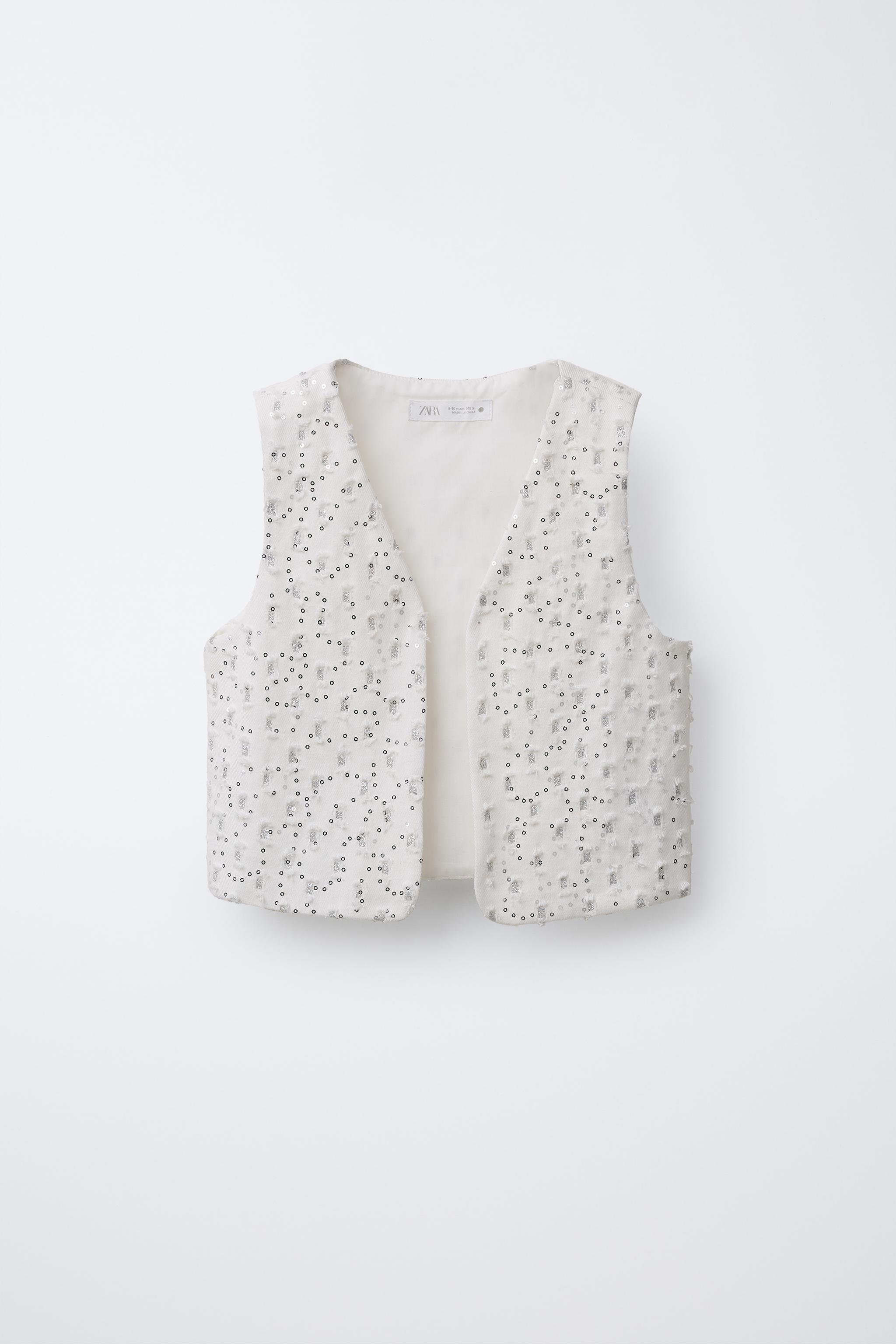SHINY TWILL WAISTCOAT - Oyster-white | ZARA South Africa