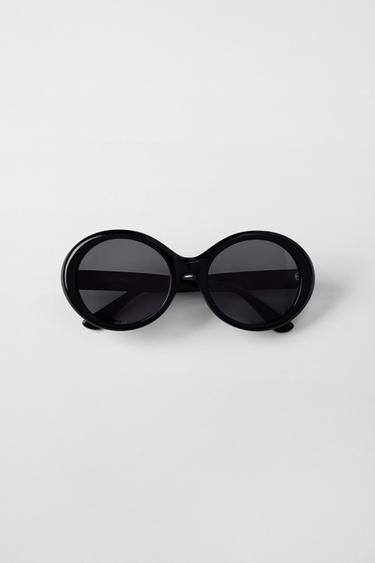 LUNETTES DE SOLEIL RONDES KATE MOSS X ZARA - Noir de Zara - Image 4