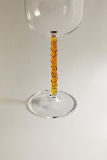 BOROSILICATE GLASS WITH COLOURED STEM - Brown by Zara - Image 3