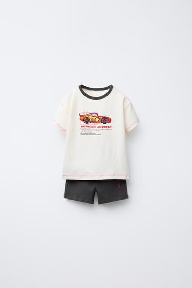 Zara 2-6 YEARS/ CARS RAYO MCQUEEN © DISNEY PRINTED PAJAMAS - Ecru