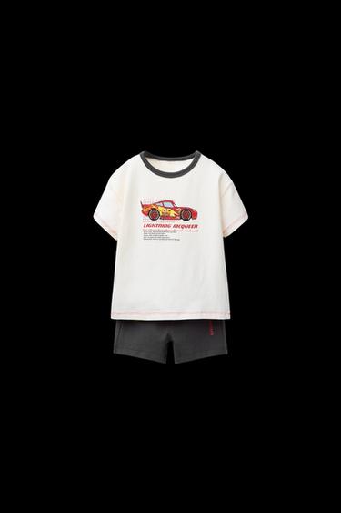 Zara 2-6 YEARS/ CARS RAYO MCQUEEN © DISNEY PRINTED PAJAMAS - Ecru - Image 0