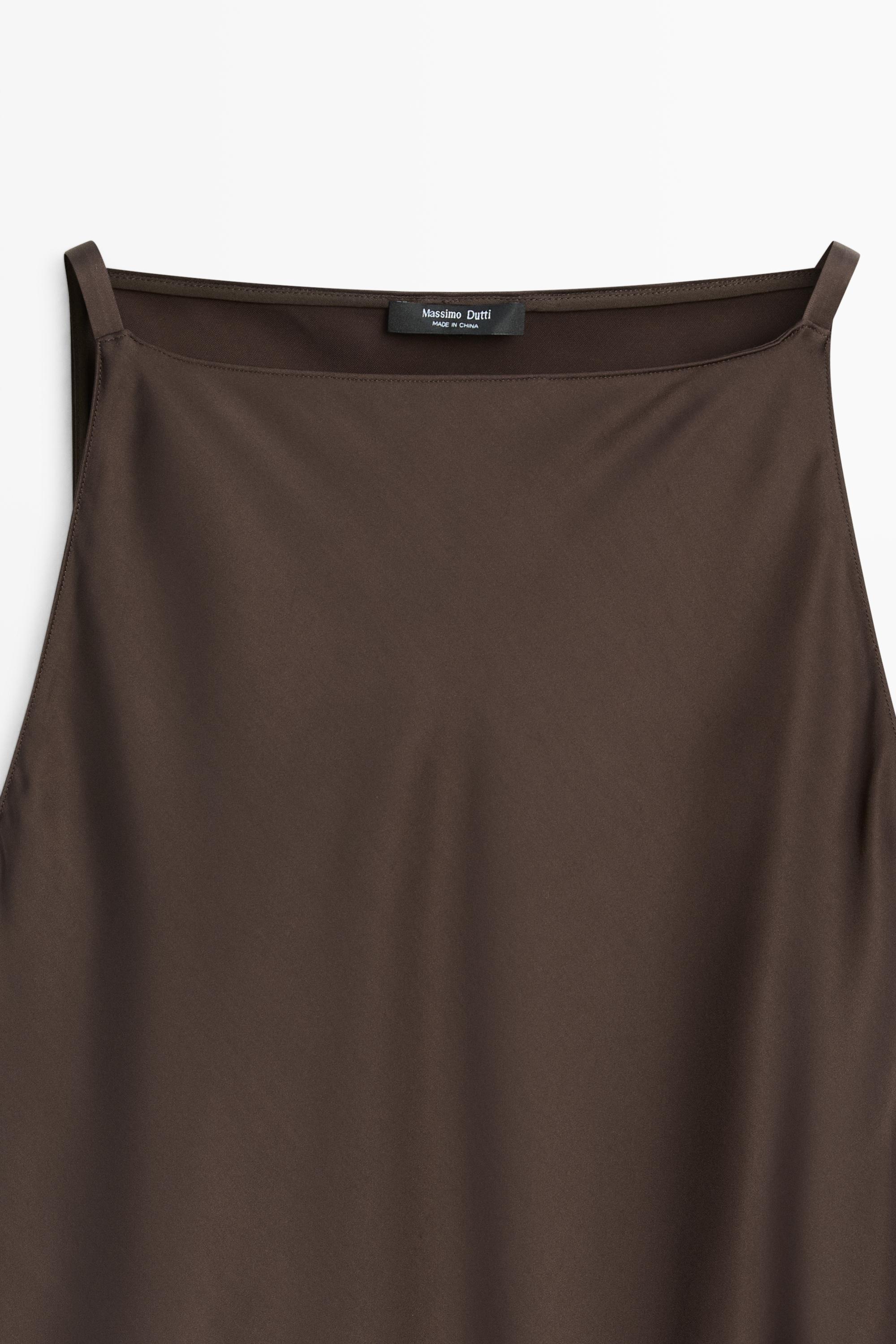 Satin midi dress