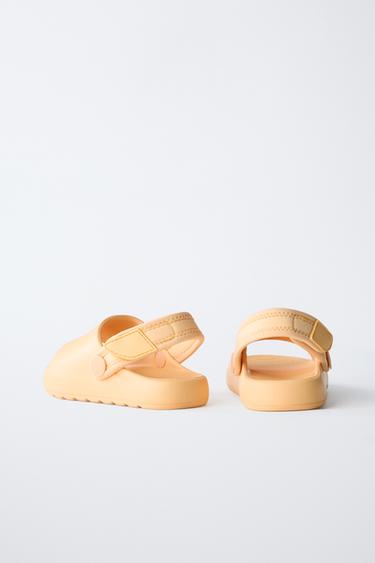 CLAQUETTES CAOUTCHOUTÉES - Jaune de Zara - Image 3